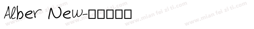 Alber New字体转换
